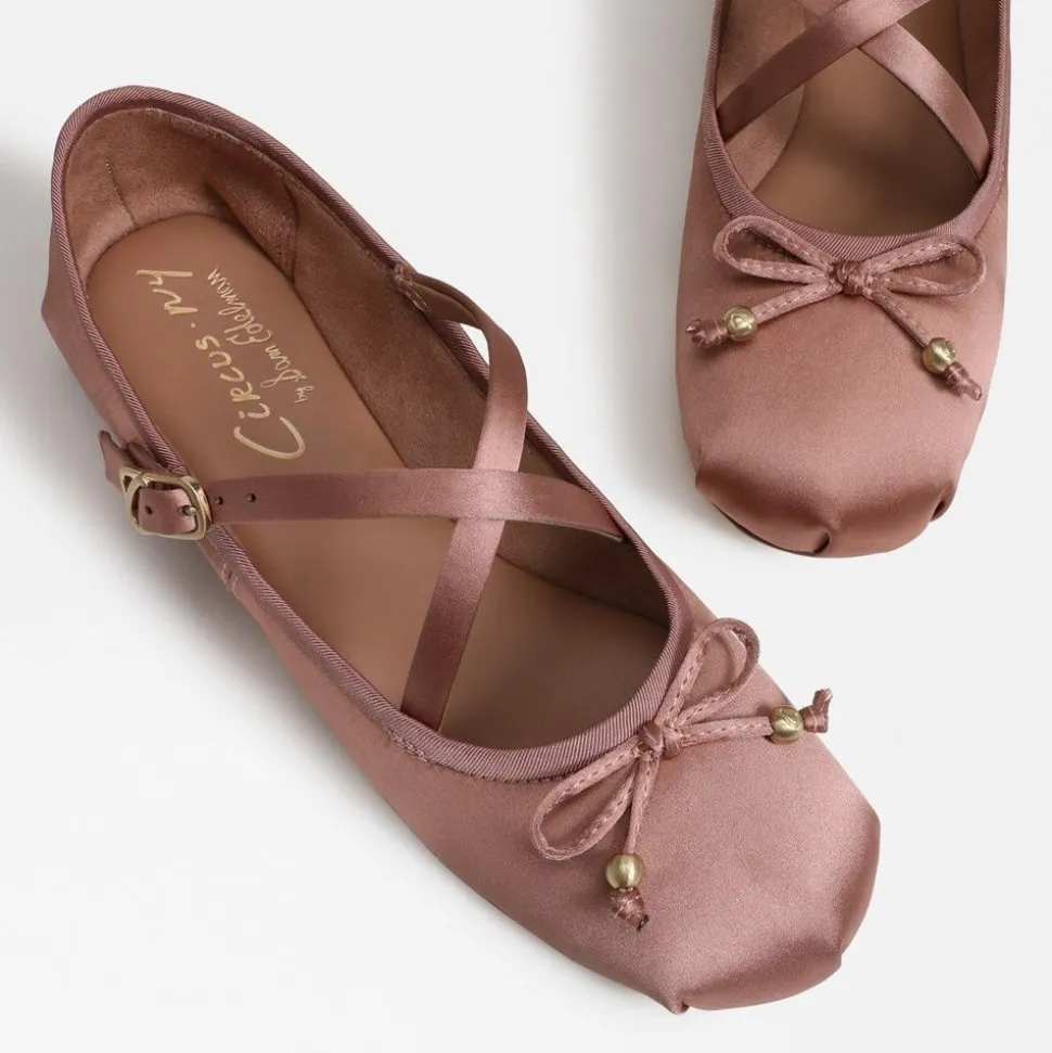 Circus by Sam Edelman Flat- Zuri Strap Ballet Flat Dark French
