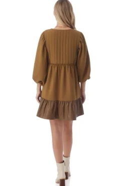 Crosby By Mollie Burch Mini- Addison Dress - Sepia