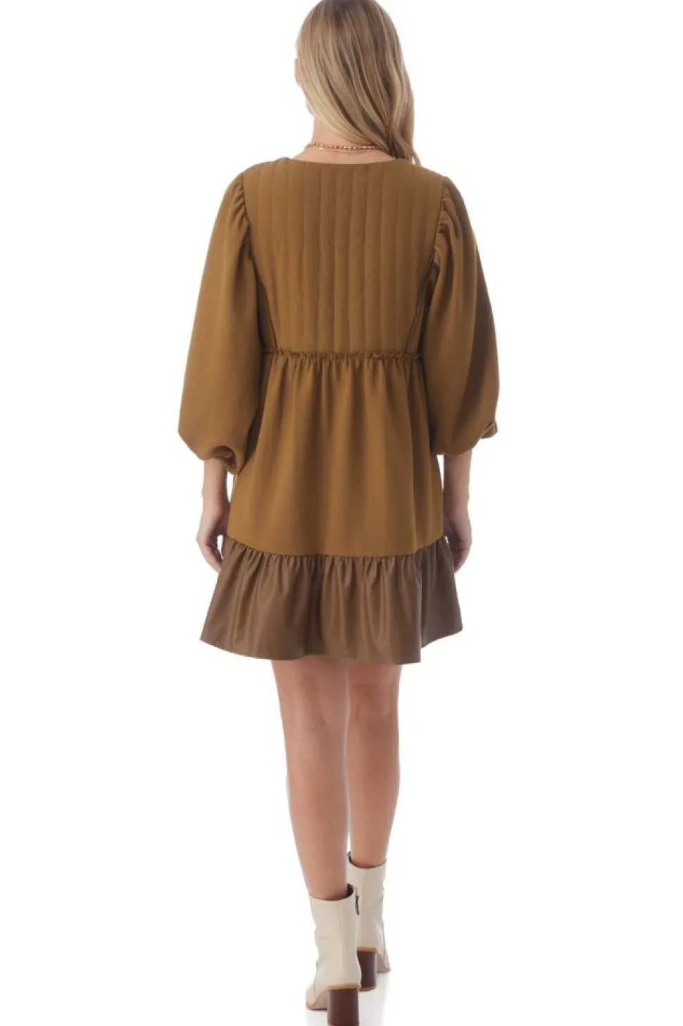 Crosby By Mollie Burch Mini- Addison Dress - Sepia