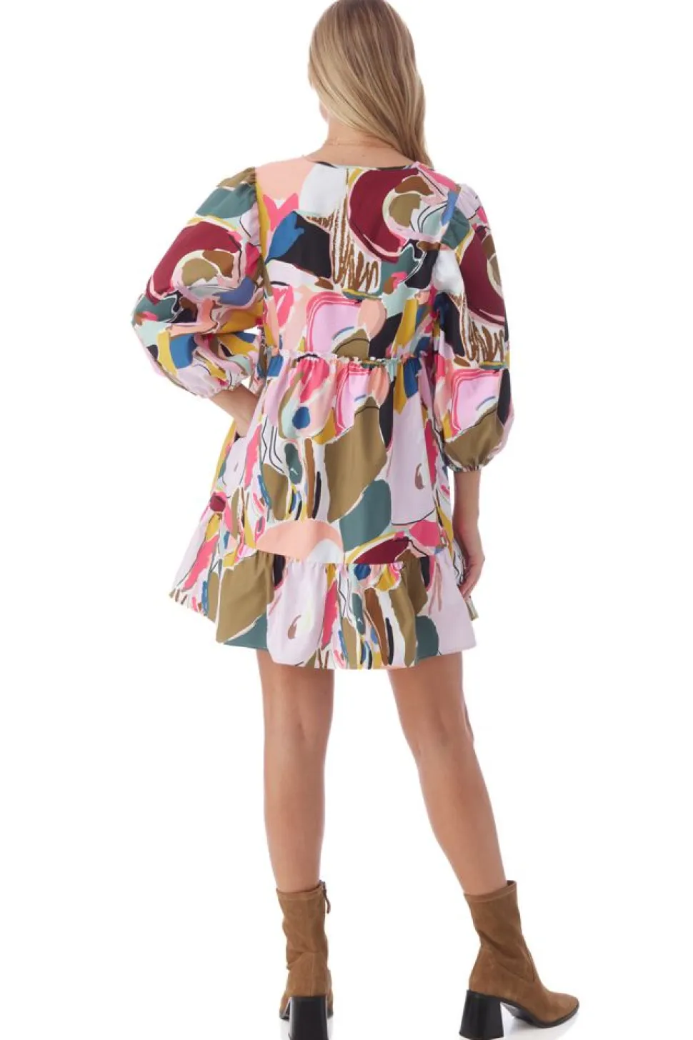 Crosby By Mollie Burch Mini- Addison Dress - Abstract Expression