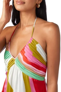 Crosby By Mollie Burch Maxi- Hill Dress Red Beach