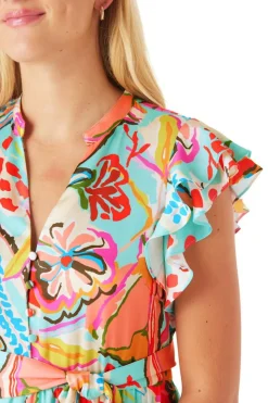 Crosby By Mollie Burch Midi- Kemble Dress Canyon Floral