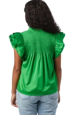 Crosby By Mollie Burch Blouses- Layla Top - Bright Fern