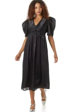 Crosby By Mollie Burch Midi- Marley Dress Black