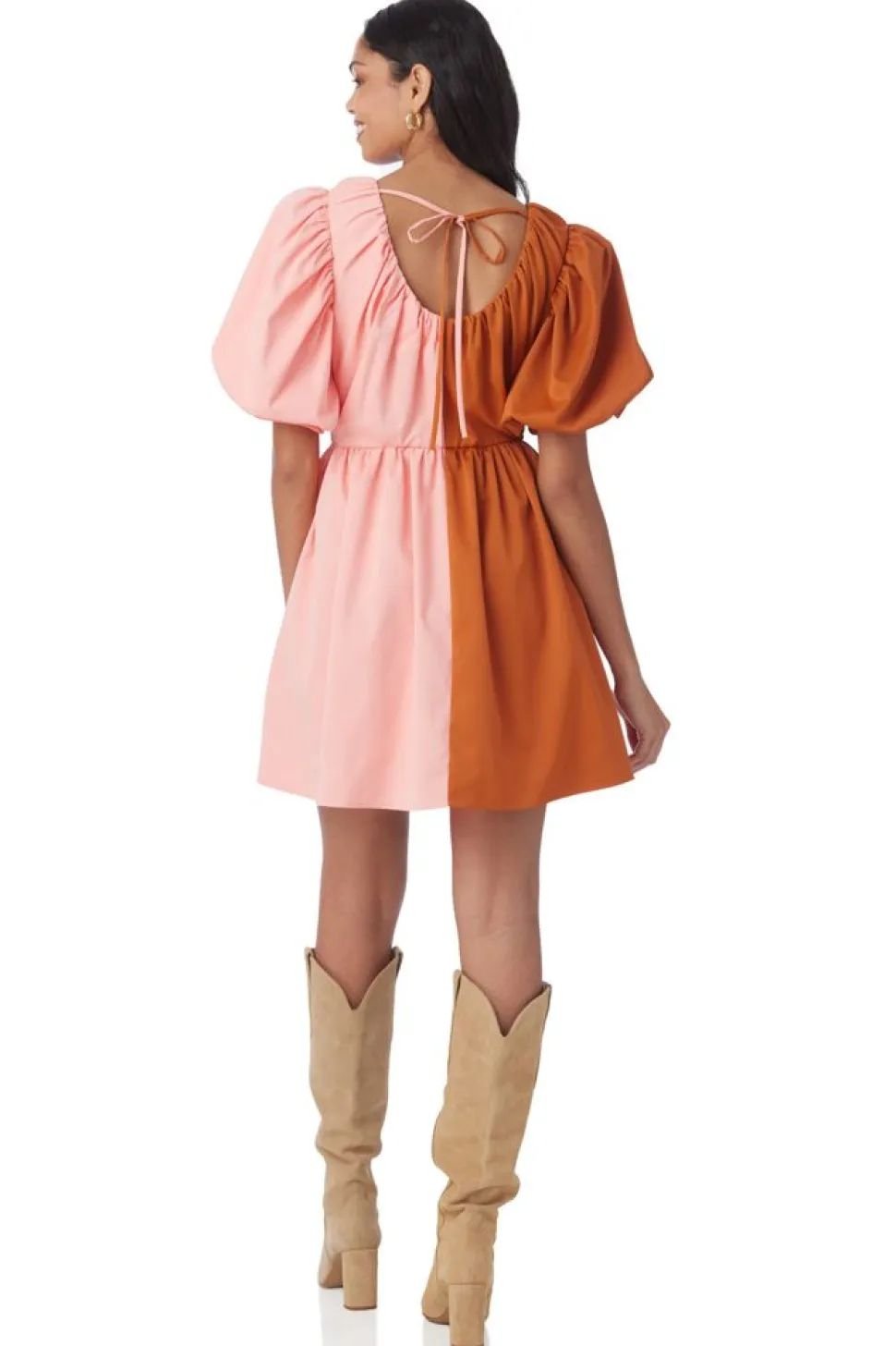 Crosby By Mollie Burch Mini- Raines Dress Salmon/Clay