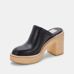 Dolce Vita Mules- Camdin Heels Black