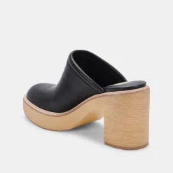 Dolce Vita Mules- Camdin Heels Black