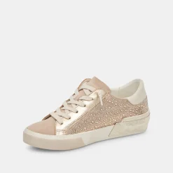 Dolce Vita Sneaker- Zina Crystal Gold Suede