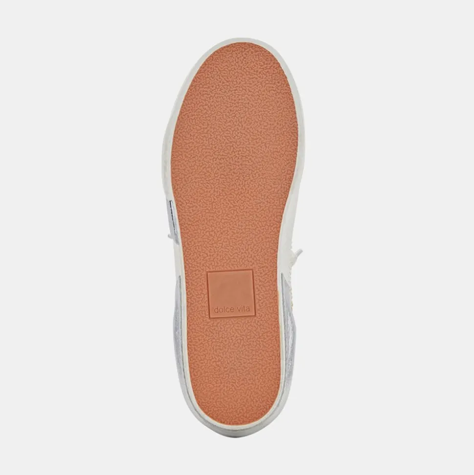 Dolce Vita Sneaker- Zina Embossed White Sneaker