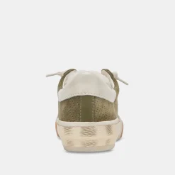 Dolce Vita Sneaker- Zina Plush Moss Perforated Suede