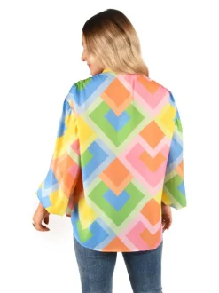 Emily McCarthy Blouses- Lolli Top Geo