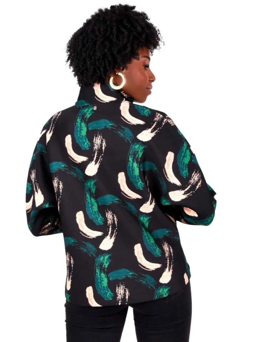 Emily McCarthy Blouses- Poppy Pop-Over Bijou Brush