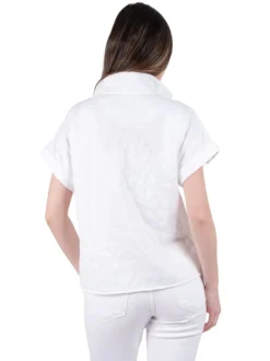 Emily McCarthy Blouses- Poppy Pullover Cloud Cheetah