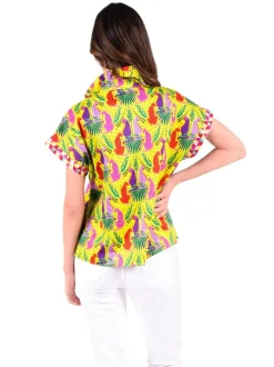 Emily McCarthy Blouses- Poppy Pullover Peekaboo