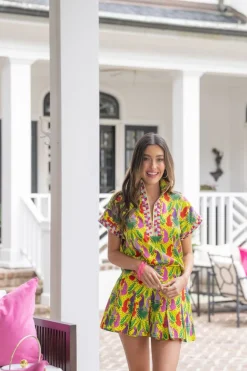 Emily McCarthy Blouses- Poppy Pullover Peekaboo