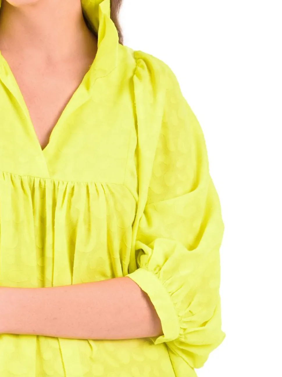 Emily McCarthy Mini- Stella Dress Chartreuse Cheetah