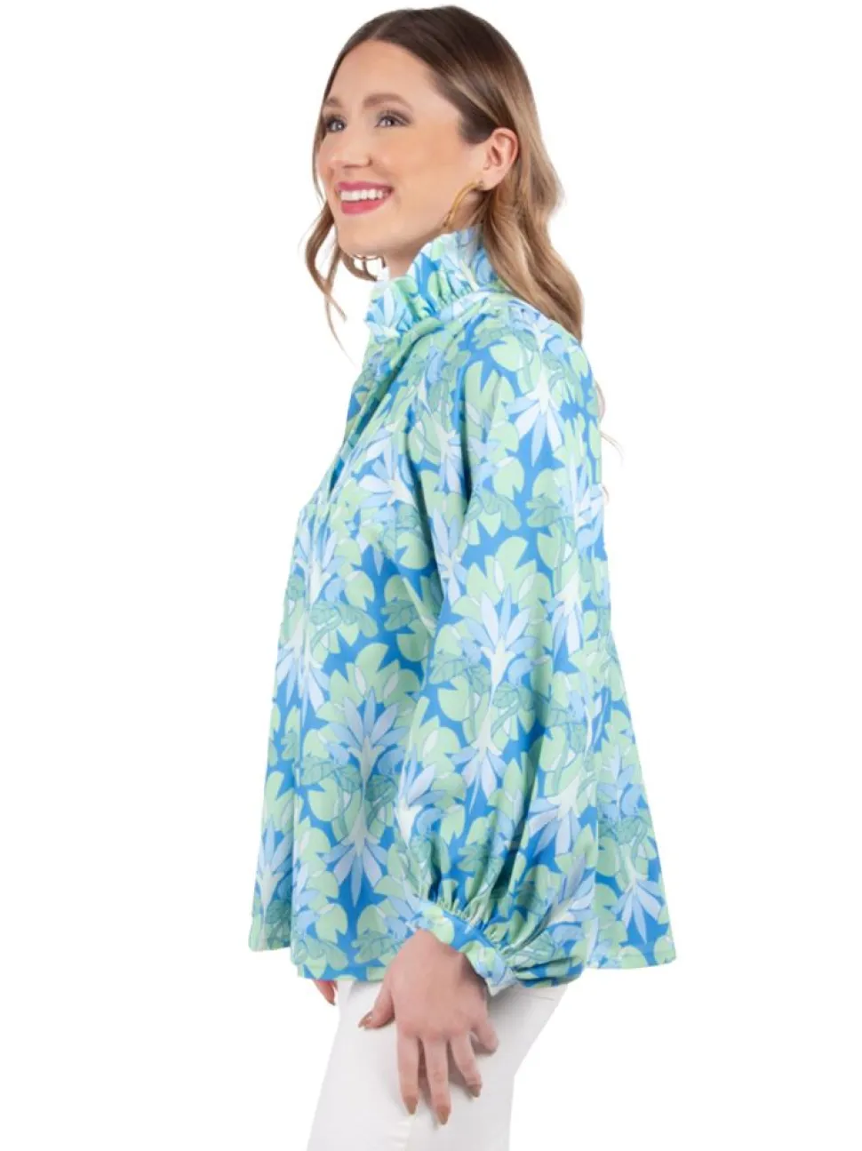 Emily McCarthy Blouses- Stella Top Lily Pad