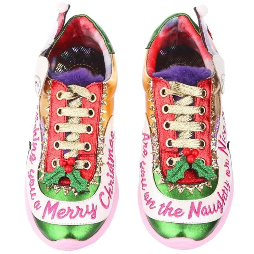 Irregular Choice Sneaker- Checking It Twice