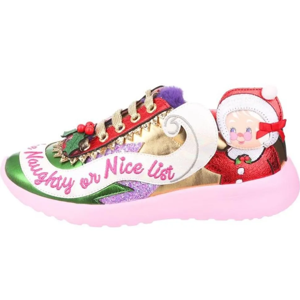 Irregular Choice Sneaker- Checking It Twice