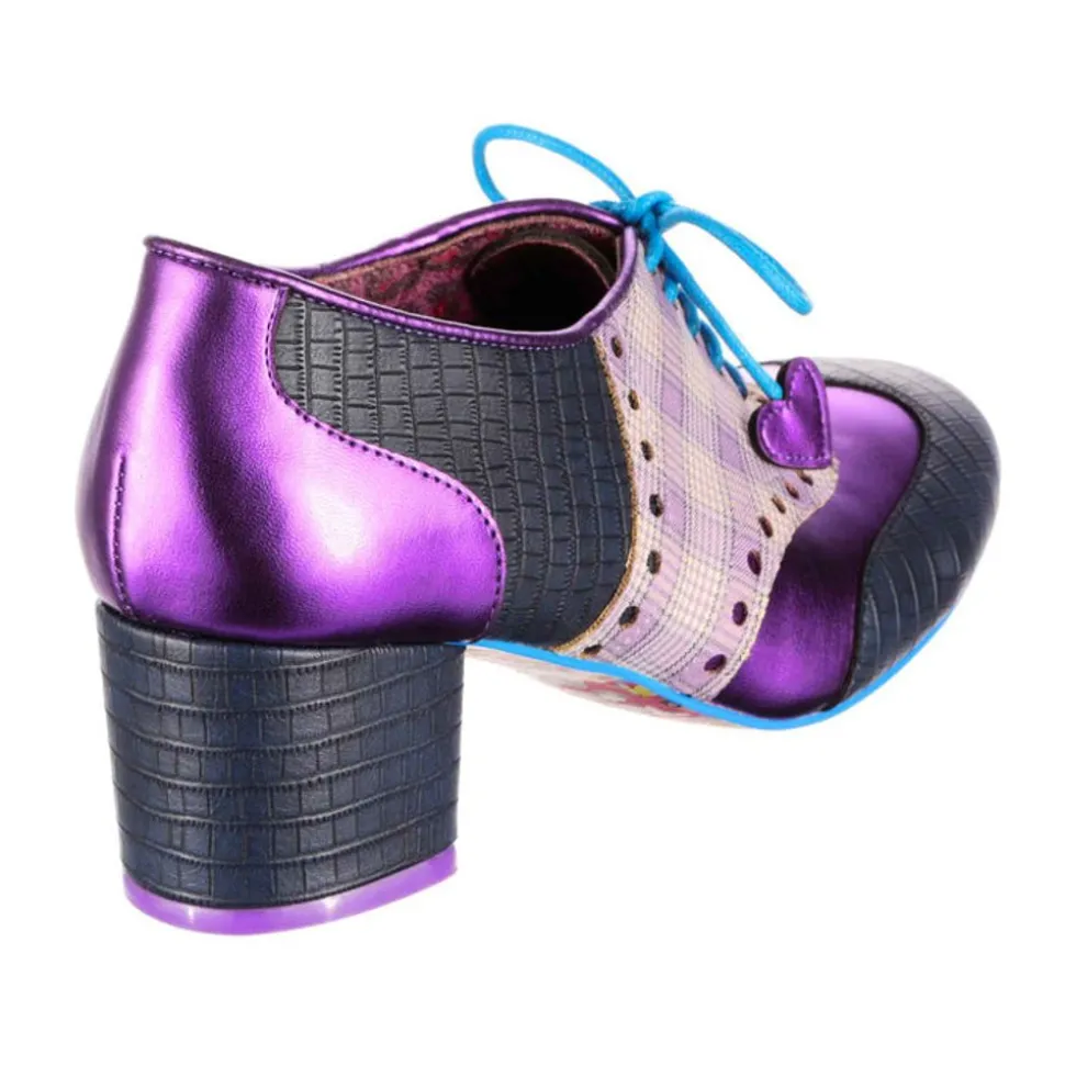 Irregular Choice Loafers/Oxfords- Clara Bow Navy Purple