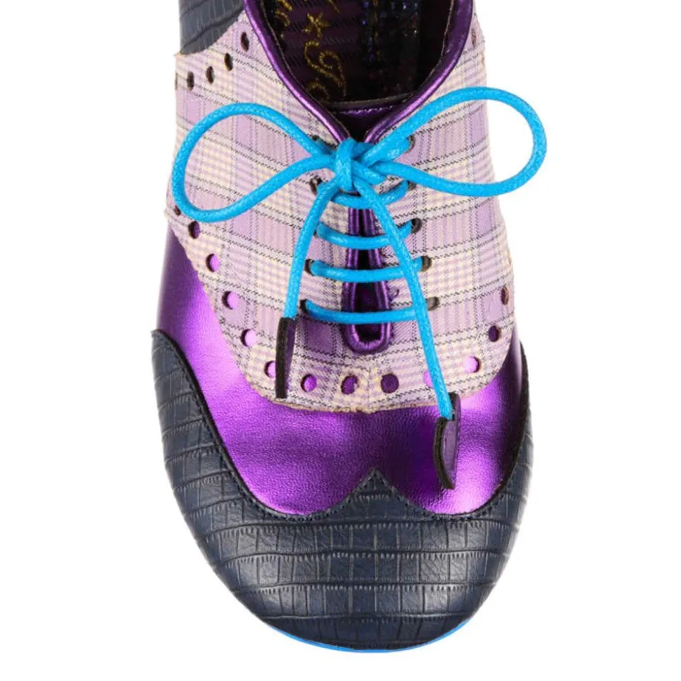 Irregular Choice Loafers/Oxfords- Clara Bow Navy Purple