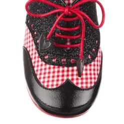 Irregular Choice Loafers/Oxfords- Clara Bow Black Floral