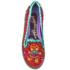 Irregular Choice Flat- Cookie Cutter Love