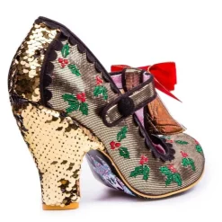 Irregular Choice Heel- Jingle Bells Gold