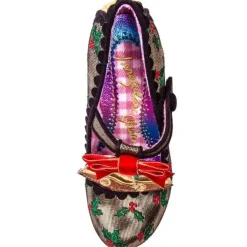 Irregular Choice Heel- Jingle Bells Gold