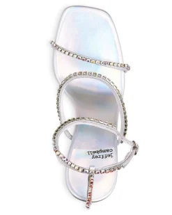 Jeffrey Campbell Heel- Demonica Silver Iridescent Combo