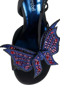 Jeffrey Campbell Heel- Emotions Black Satin