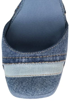 Jeffrey Campbell Heel- Girlfriend Blue Denim Platform