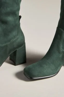 Jeffrey Campbell Boot- Hotlava-K2 Dark Green Suede