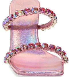Jeffrey Campbell Heel- Mrs Big 2 Pink Inidescent Combo
