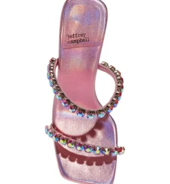 Jeffrey Campbell Heel- Mrs Big 2 Pink Inidescent Combo