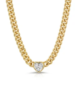 Jurate LA Jewelry- Sugar Heart Chain Link Necklace