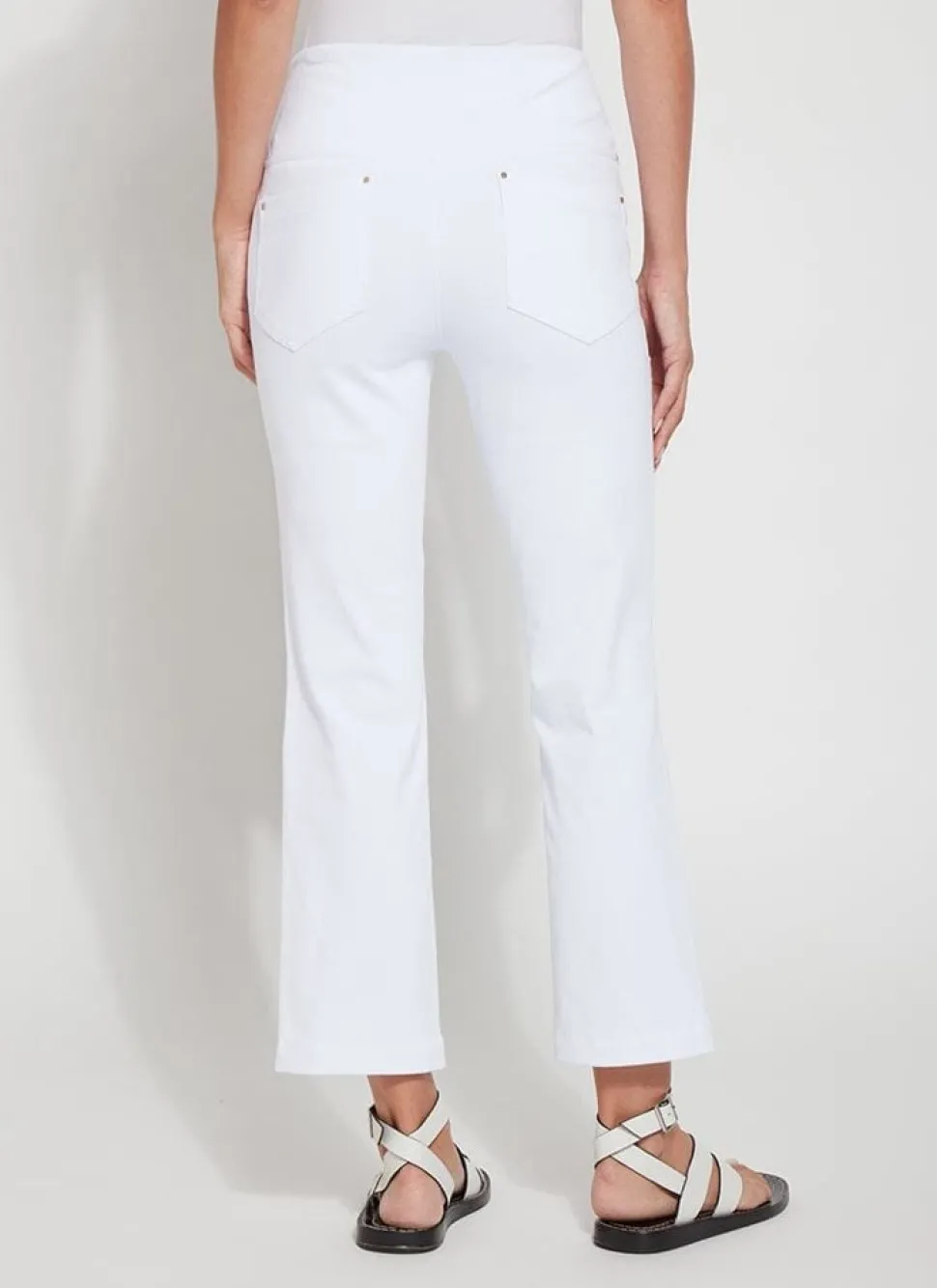 Lysse Jeans- Ankle Denim Baby Bootcut White