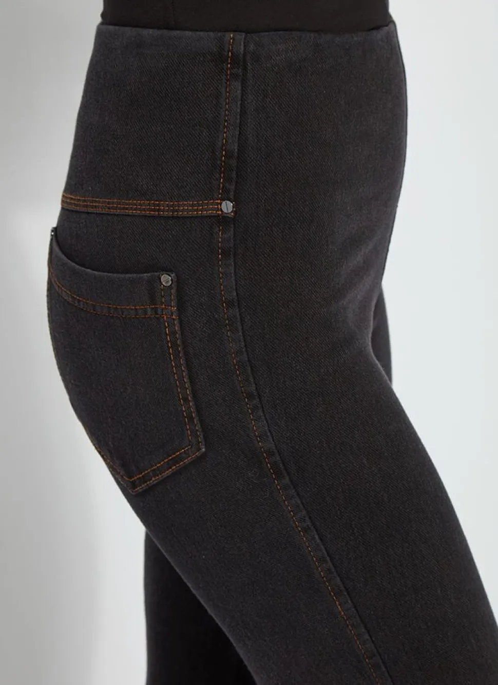 Lysse Pants- Baby Bootcut Denim Midtown Black