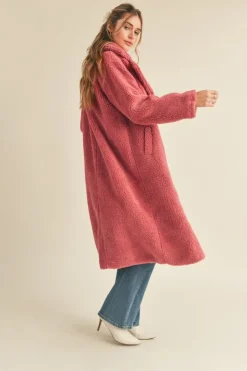 &Merci Coats-&Merci Full Length Teddy Coat