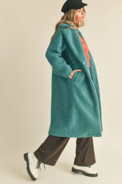 &Merci Coats-&Merci Full Length Teddy Coat