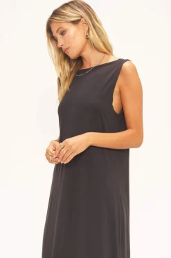 Project Social T Maxi- Gigi Vintage Wash Seamed Dress