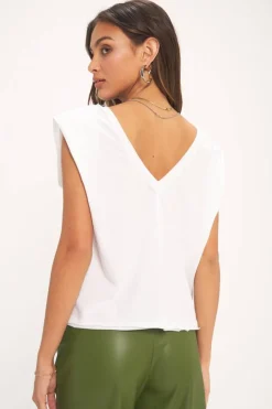 Project Social T Tanks- Lexi Exagerated Shoulder Tank