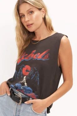 Project Social T Tanks- Rebels Raw Black Tank