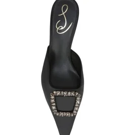 Sam Edelman Heel- Brit Jewel Black Satin