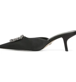 Sam Edelman Heel- Brit Jewel Black Satin