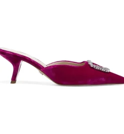 Sam Edelman Heel- Brit Jewel Raspberry Velvet