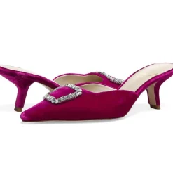 Sam Edelman Heel- Brit Jewel Raspberry Velvet