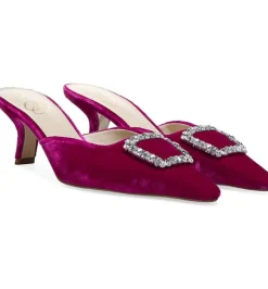 Sam Edelman Heel- Brit Jewel Raspberry Velvet