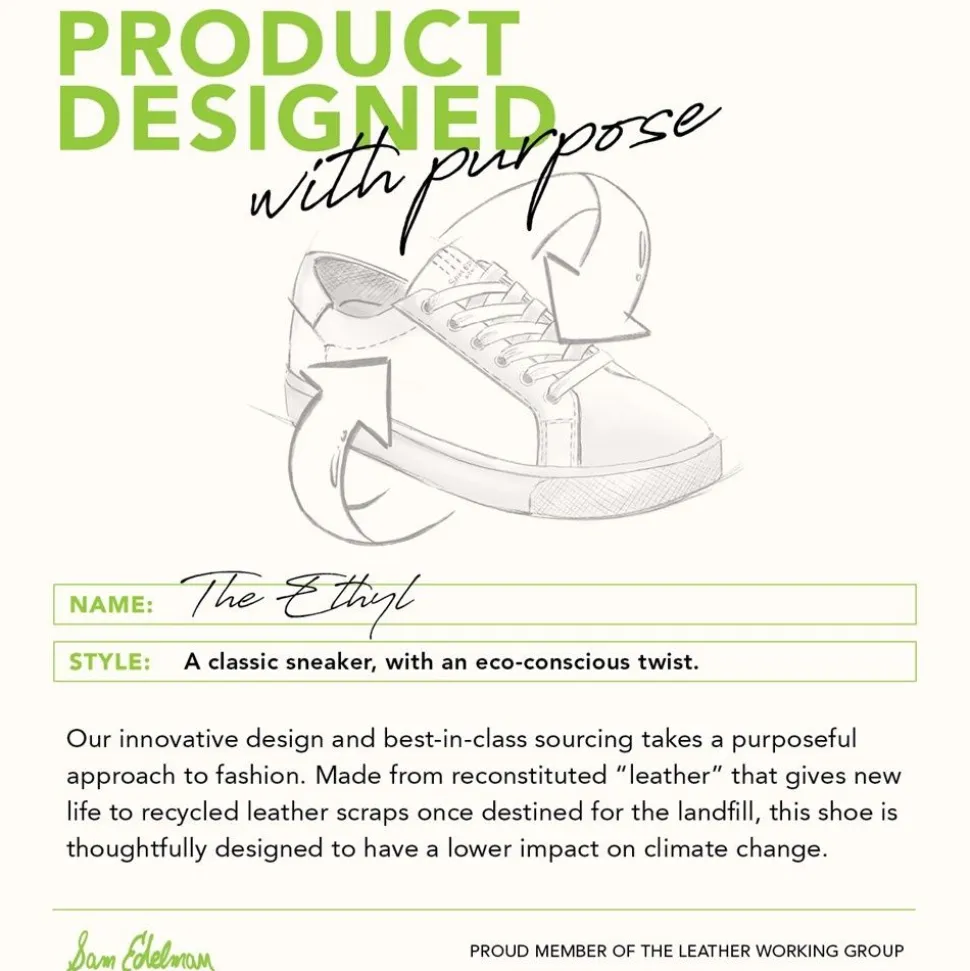 Sam Edelman Sneaker- Ethyl White Sneaker