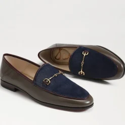 Sam Edelman Loafers/Oxfords- Lorainehudson Navy/Olive/Burg Loafer